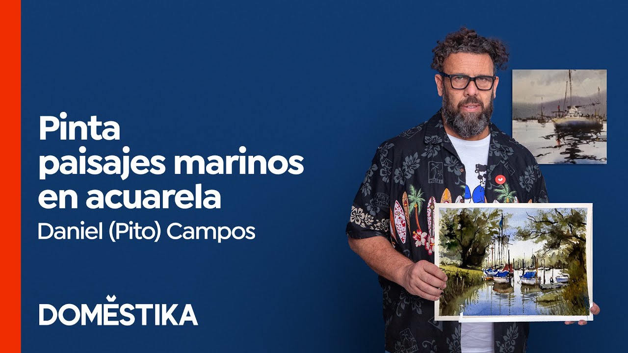 Pintura en acuarela de paisajes marinos - Curso Online de Daniel 
