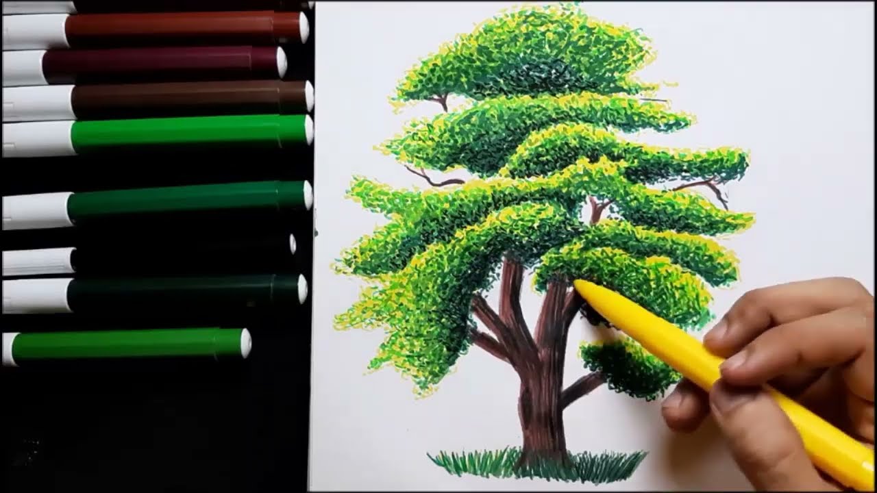 Dot Art Tree Tutorial