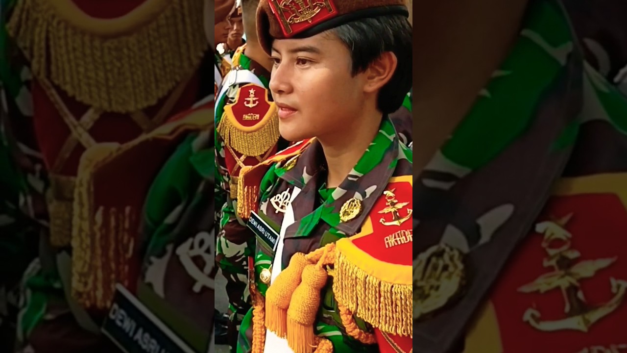 Taruni cantik Akmil Akademi Militer Lovely women in uniform #drumband #viral #akmil #shorts