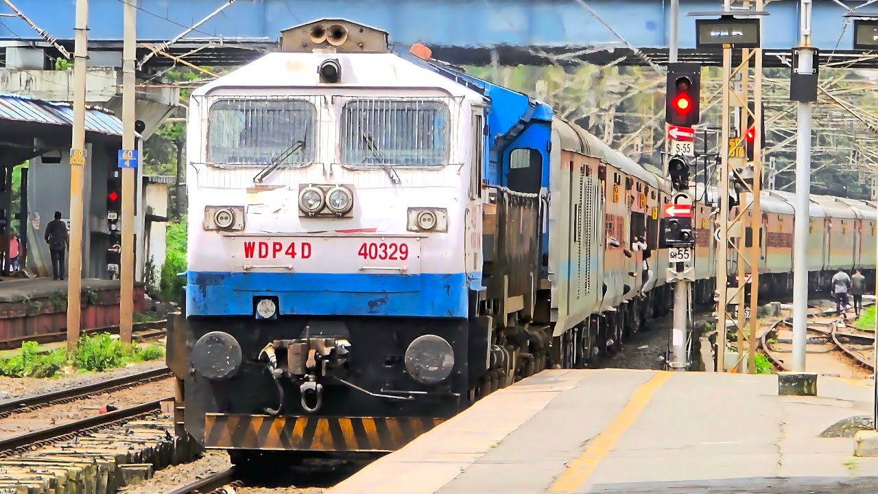 40329 KJM WDP-4D IN CAB-1 FORWARD HAULING 16588 BIKANER YESVANTPUR EXPRESS 
