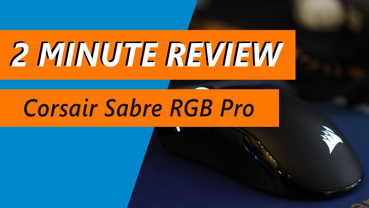 8000Hz sensor in a mouse? Corsair Sabre RGB Pro Gaming Mouse Review