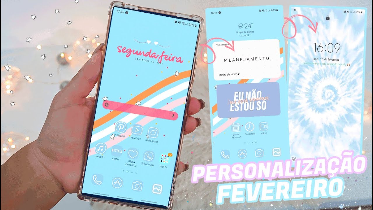 PERSONALIZE SEU CELULAR TEMA AZUL!! *ícones, widgets, wallpapers e temas*