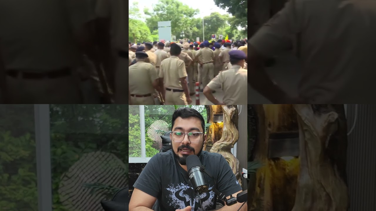 Breaking News: Massive Protest in Chandigarh! #shorts #breakingnews