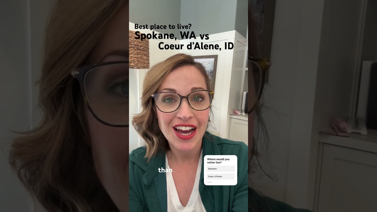 Comparing living in Spokane, WA vs Coeur d&rsquo;Alene, ID #northidaho #realestateagent #spokanewa