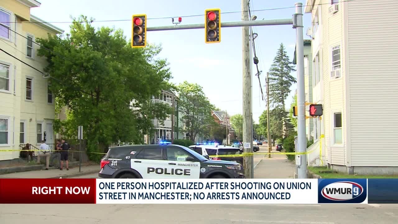 1 person hospitalized after shooting on Union Street in Manchester; no arrests announced