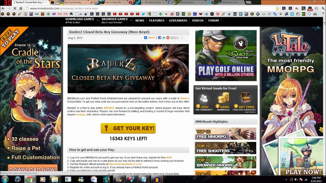 RaiderZ Closed Beta How To Get a  BetaKey (Plus 14.000  Betakey Giveaway)