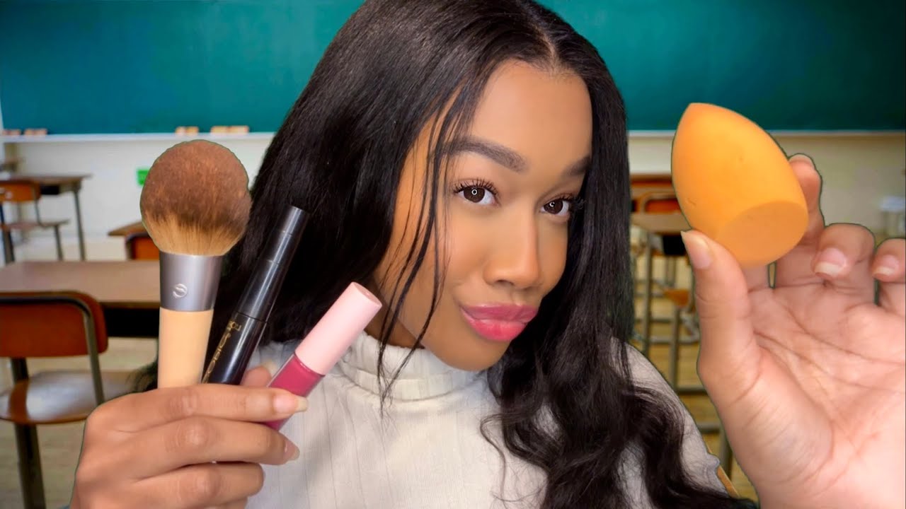 ASMR Girl With No Boundaries Does Your Make-up In Class (She’s Low-key Toxic) 💄 Make-up Role-play
