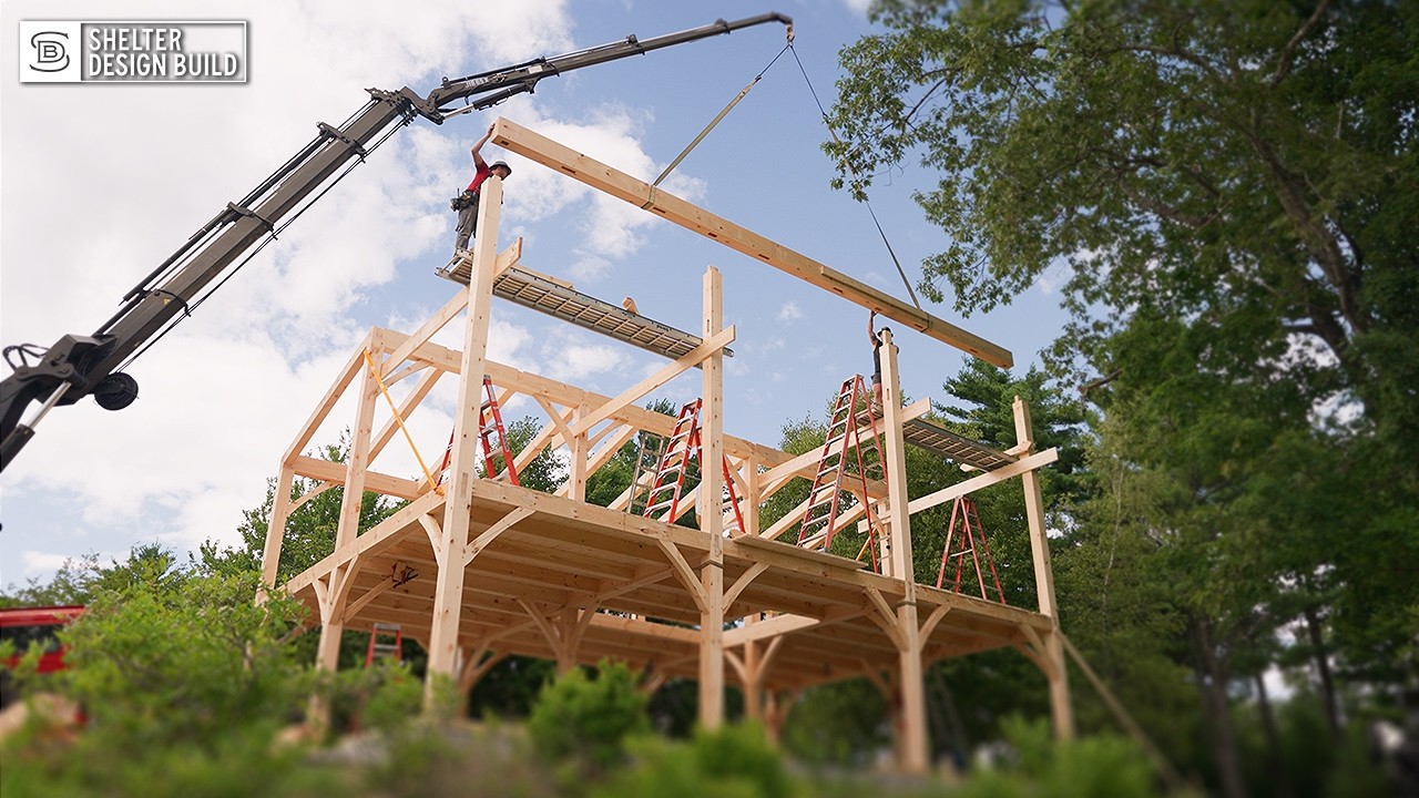 Мы построили каркасный дом на горе в штате Мэн | Shelter Builds