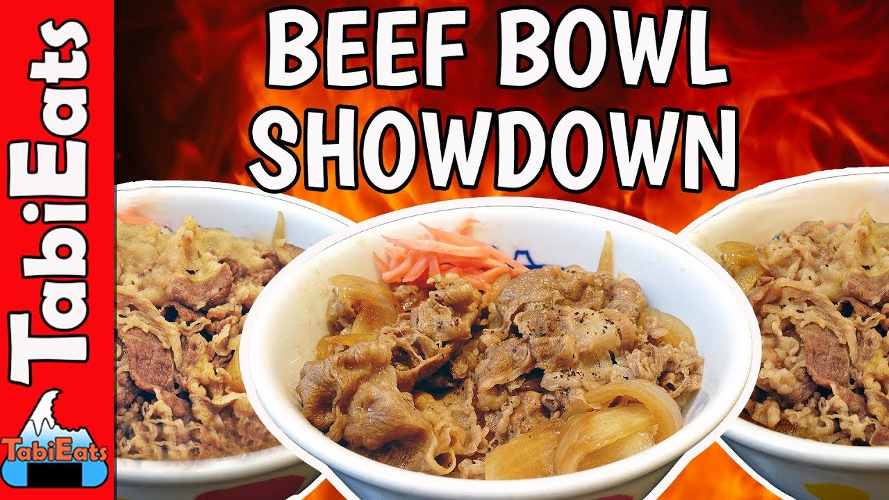 The BEST BEEF BOWL in JAPAN-Yoshinoya, Matsuya or Sukiya?
