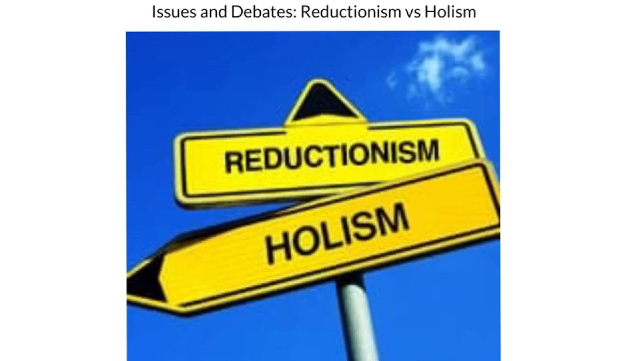 ISSUES AND DEBATES REVISION: REDUCTIONISM AND HOLISM