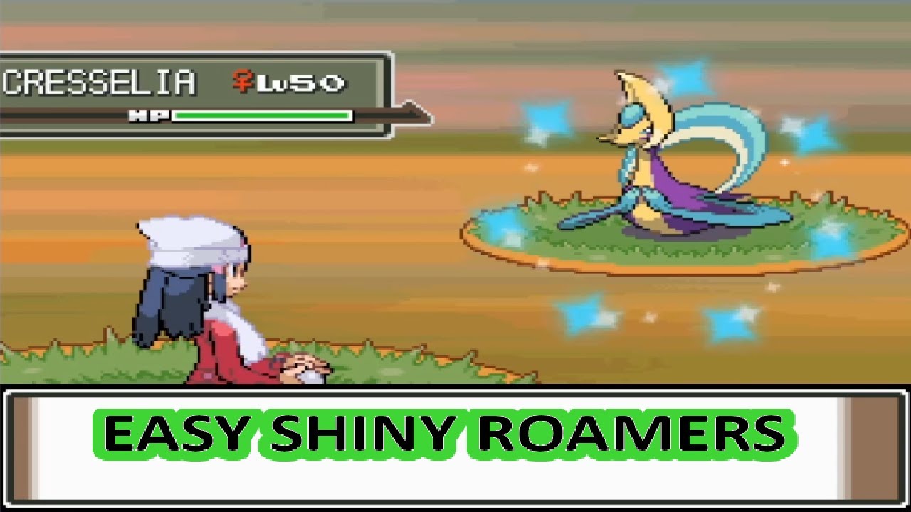 1 SHOT SHINY ROAMERS IN DIAMOND/PEARL/PLATINUM(How to RNG Manip Cresselia/Mesprit in DPPt)