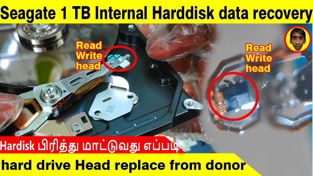 Seagate 1 TB Internal Hard Drive 3.5 | hard disk head replace | data recovery tamil | Yaru Da Suresh