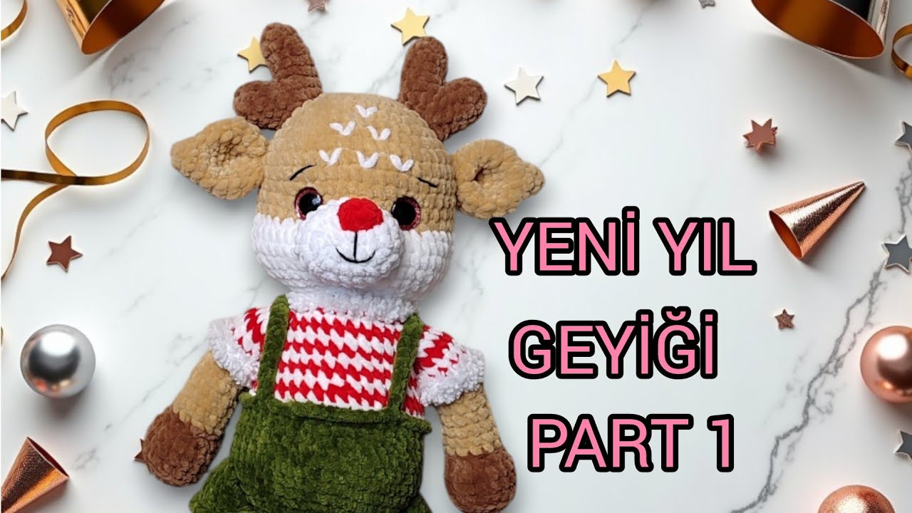 AMİGURUMİ GEYİK TARİFİ PART 1 KOL, BACAK TARİFİ.