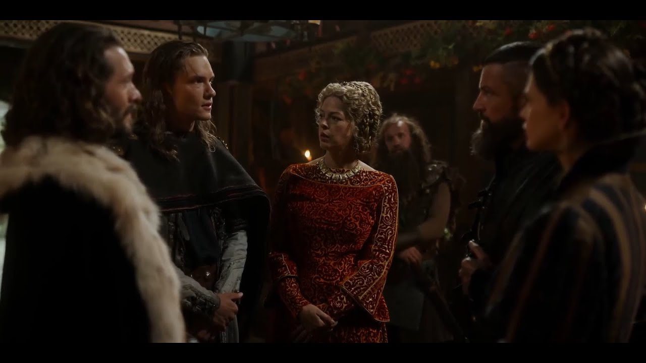 Vikings Valhalla Scene - Godwin And Harefoot Visit King Canute In Kattegat After Killing His Father