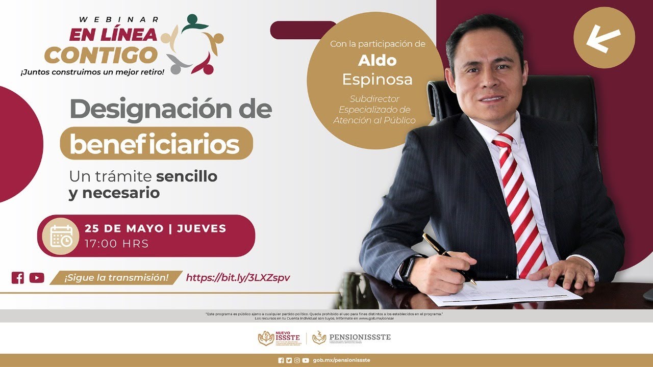 Designación de beneficiarios, un trámite sencillo y necesario | Webinar en Línea Contigo