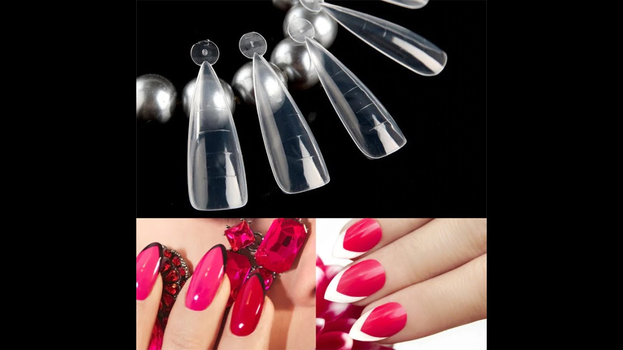 Nail Dual Forms Stiletto Poly Extend Nails Builder Gels Искусственные акриловые формы формы DIY