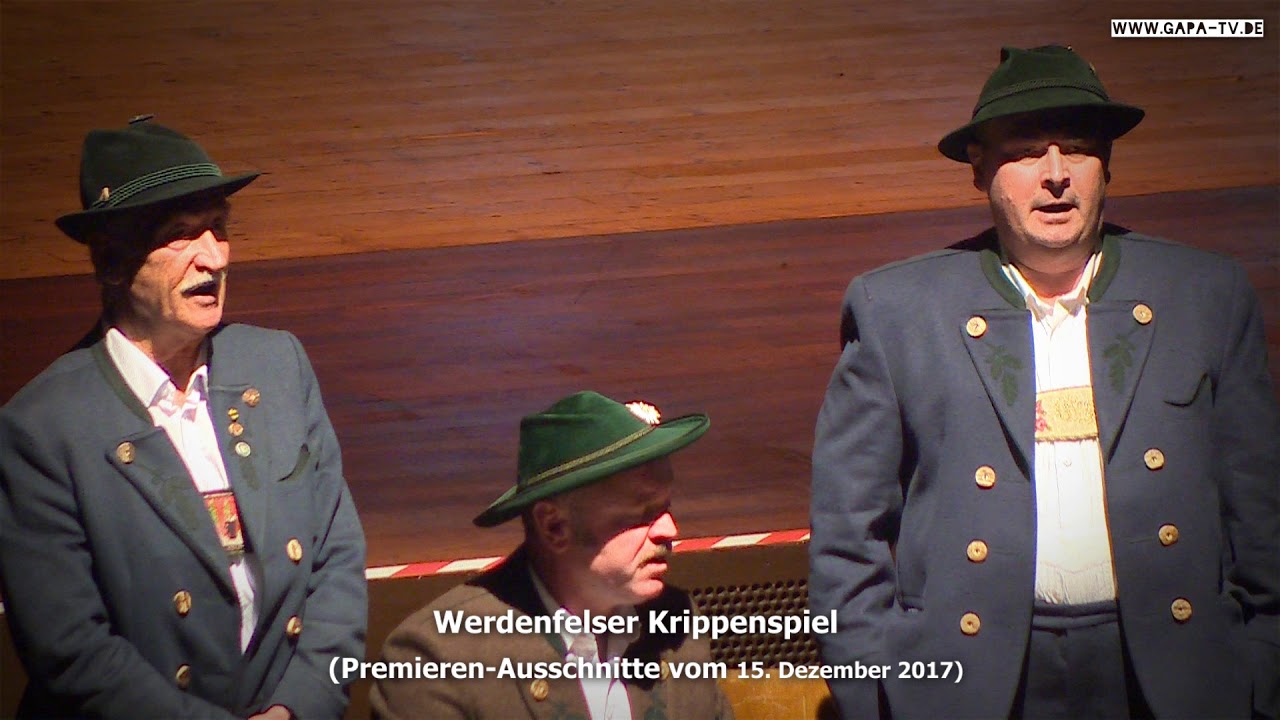 Werdenfelser Krippenspiel Live Premieren-Ausschnitte Garmisch 15. Dezember 2017 GAPA-TV Video