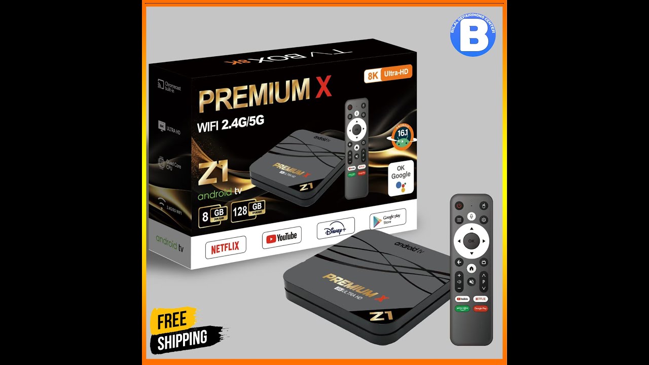 Premium X 8k Ultra HD Android Box 2025 | ORIGINAL 2GB + 16GB | Google Assistance built-in