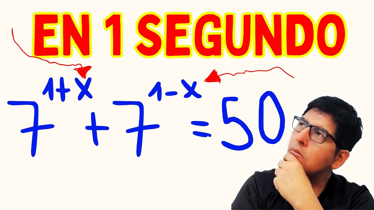¿PUEDES HALLAR X MENTALMENTE? Reto de potencias de base 7