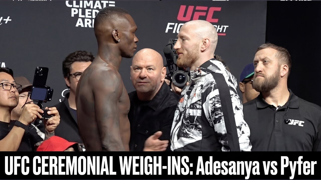 UFC Seattle CEREMONIAL WEIGH-INS: Israel Adesanya vs Joe Pyfer