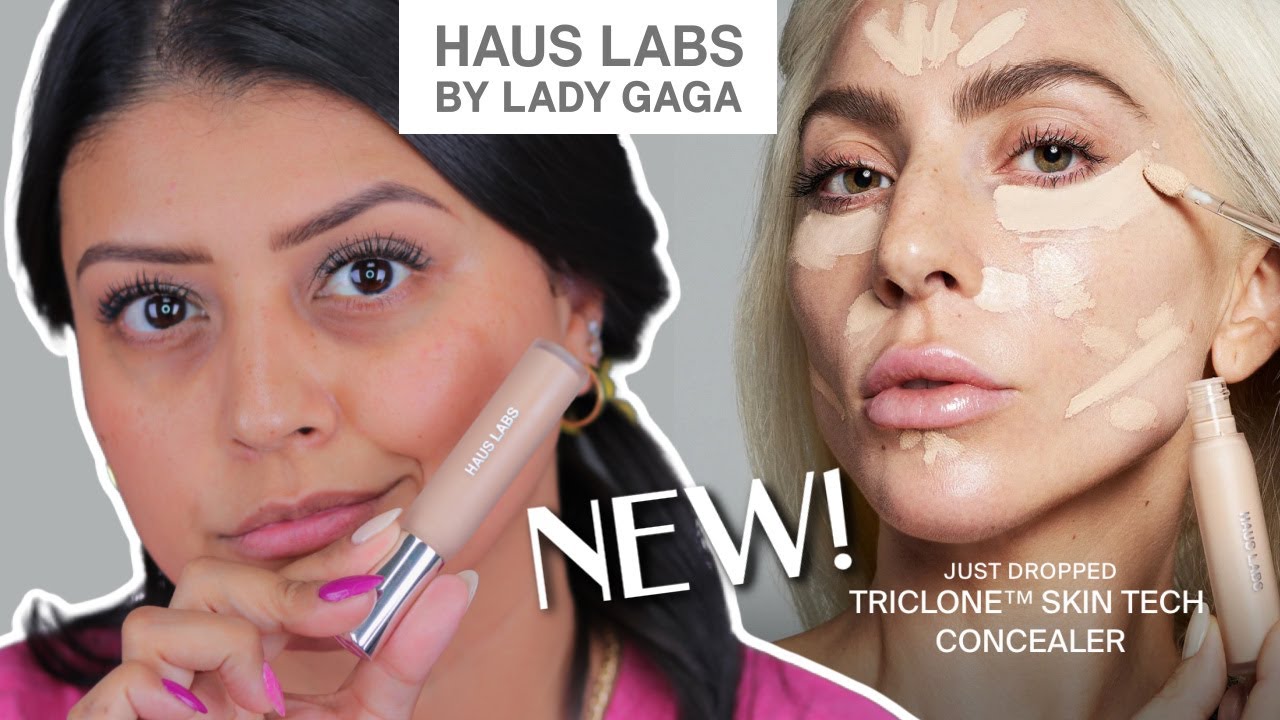 НОВЫЙ ЛЮБИМЫЙ КОНСИЛЕР?! КОНСИЛЕР TRICLONE SKIN TECH ОТ HAUS LABS ОТ LADY GAGA | ОБЗОР