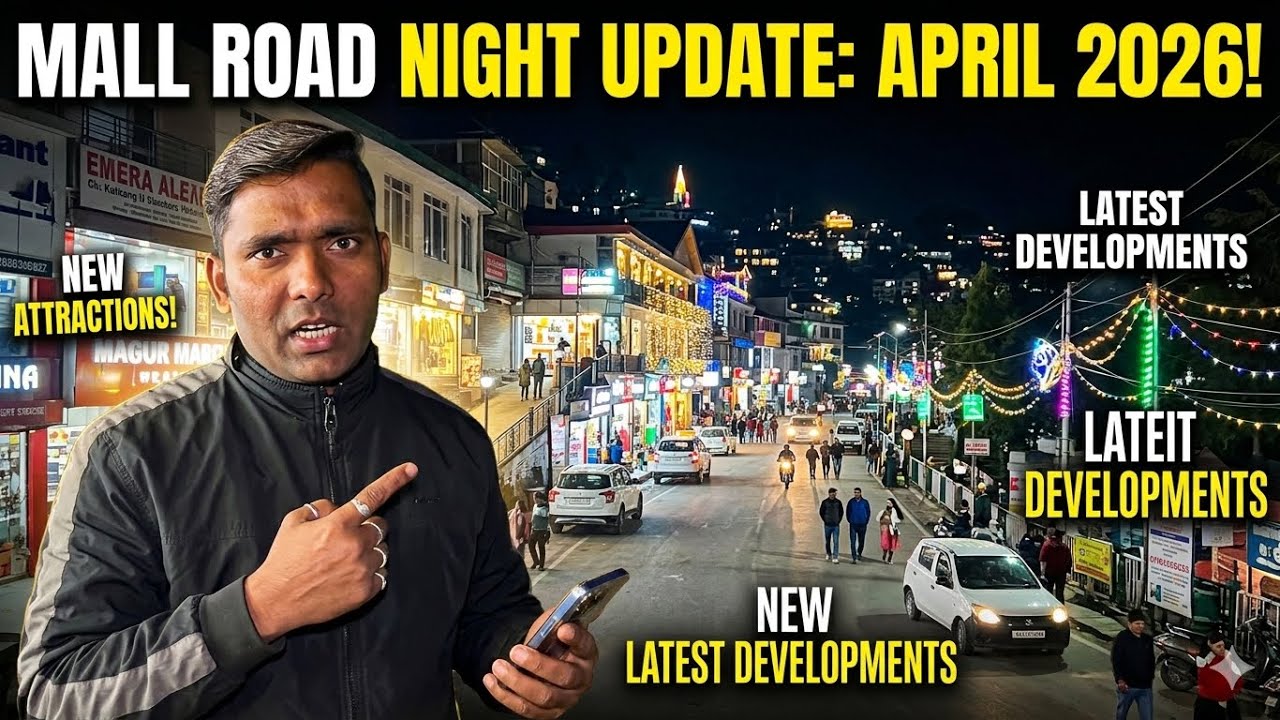 Night View Of Mallroad Nainital || Weather Update #nainital#tour #vlog 