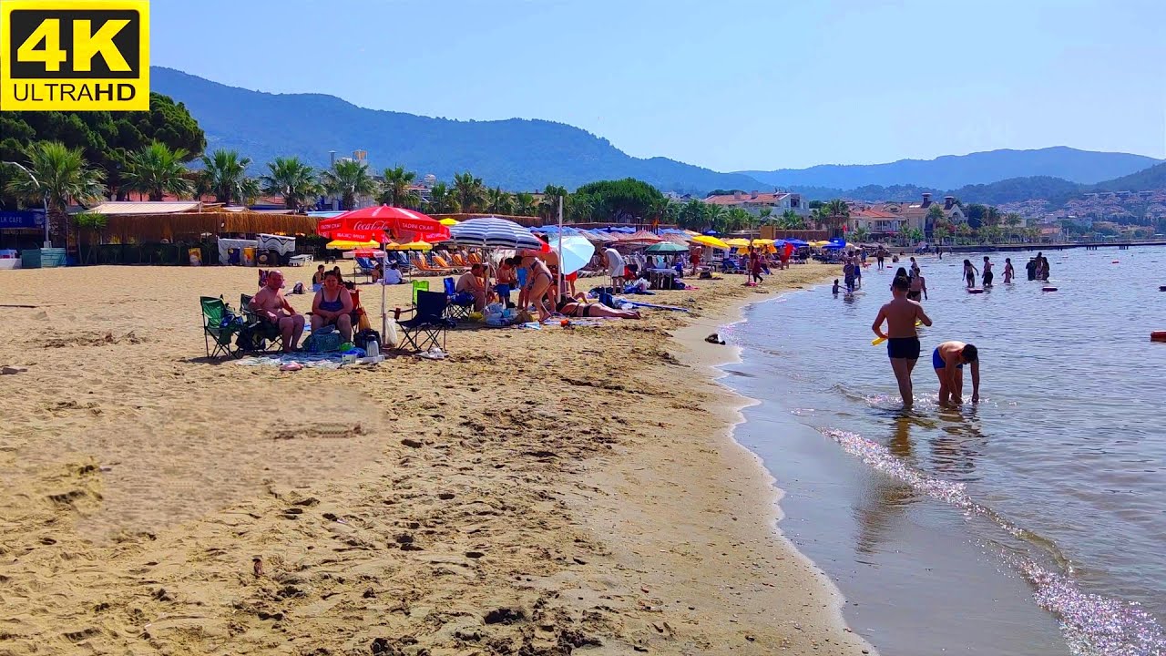 Özdere Çukuraltı Beach Walking Tour | 12 June 2024 Public Beach (4K UHD) Çukuraltı Yürüyüş Turu