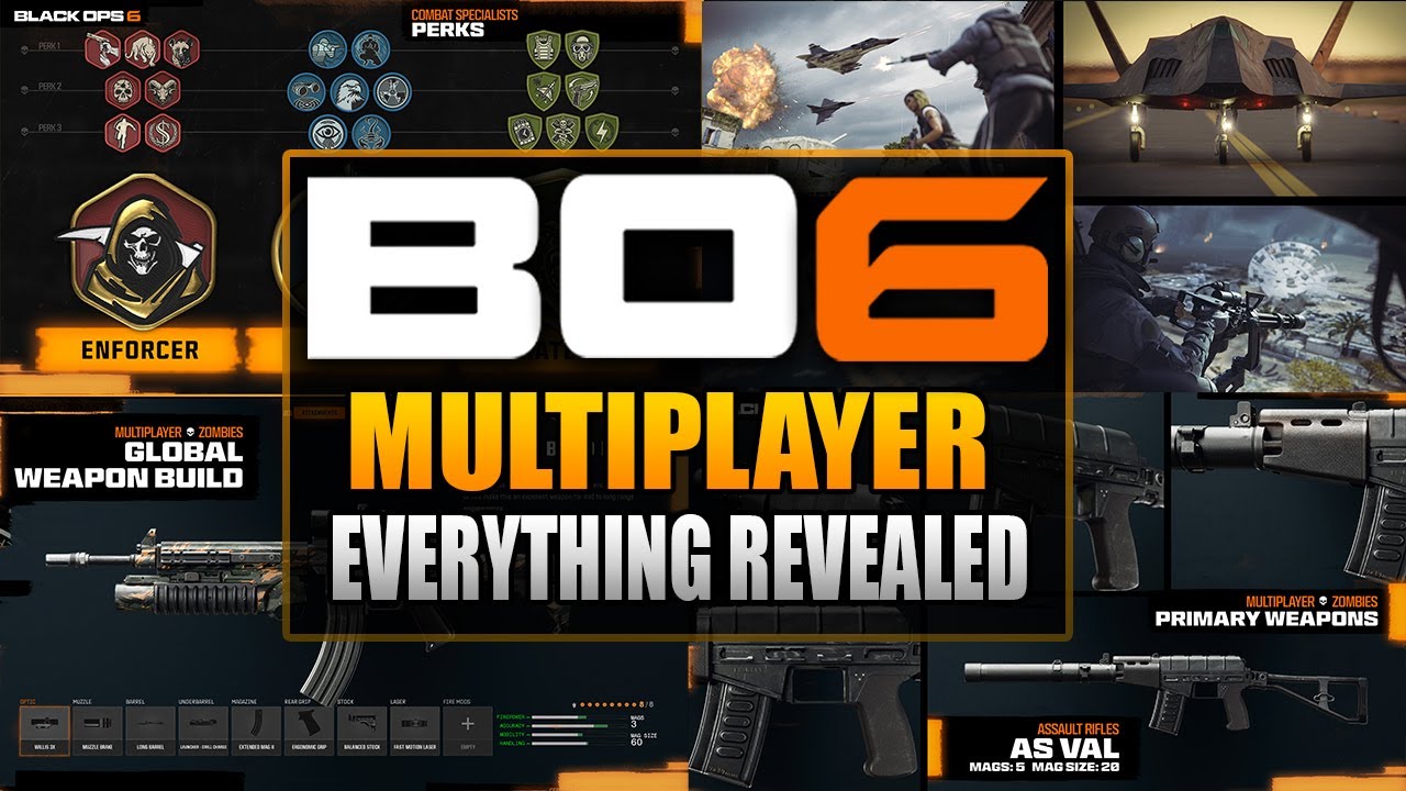 ALL Weapons, Perks, Scorestreaks, Field Upgrades and More Coming at Black Ops 6 Launch!