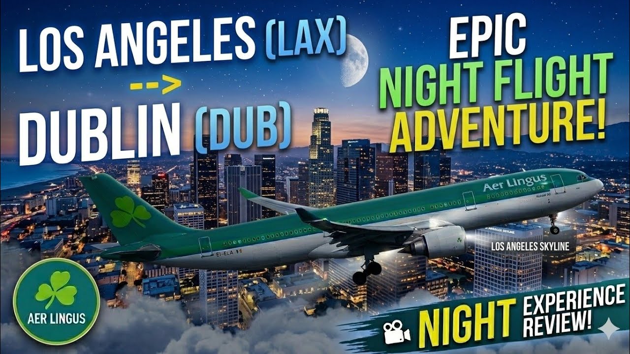 Full Flight: Los Angeles to Dublin | Aer Lingus A330