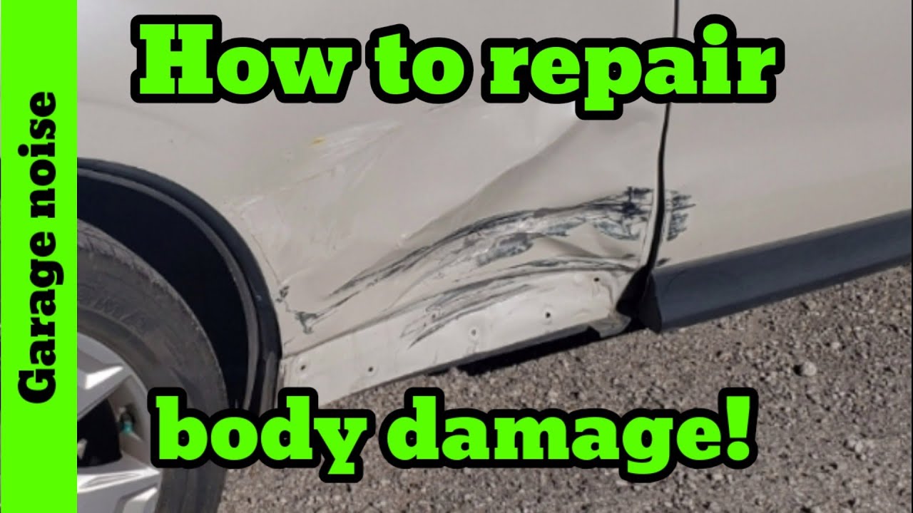 How to repair body damage on a car. 