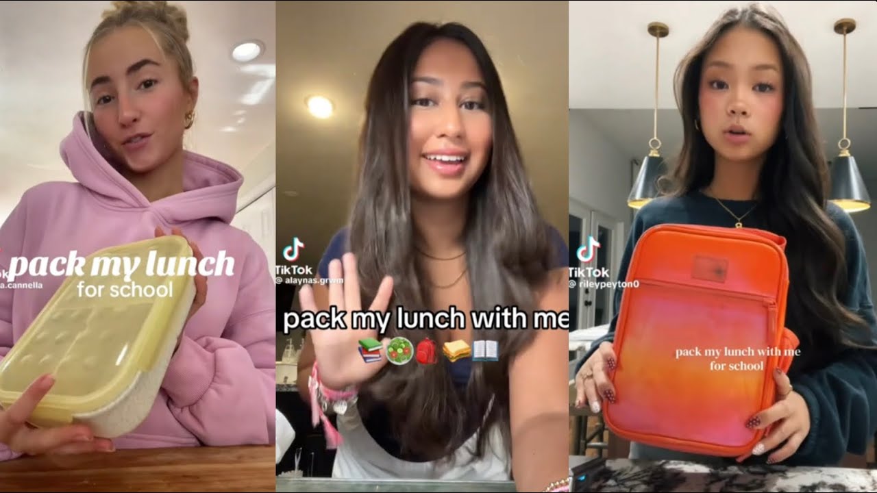 Pack My Lunch With Me Compilation l Pack My Lunch With Me ￼For School TikTok Compilation 