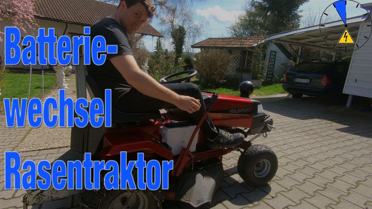Buldog Murray Batterietausch Batterie Traktor Rasentraktor #ET5M