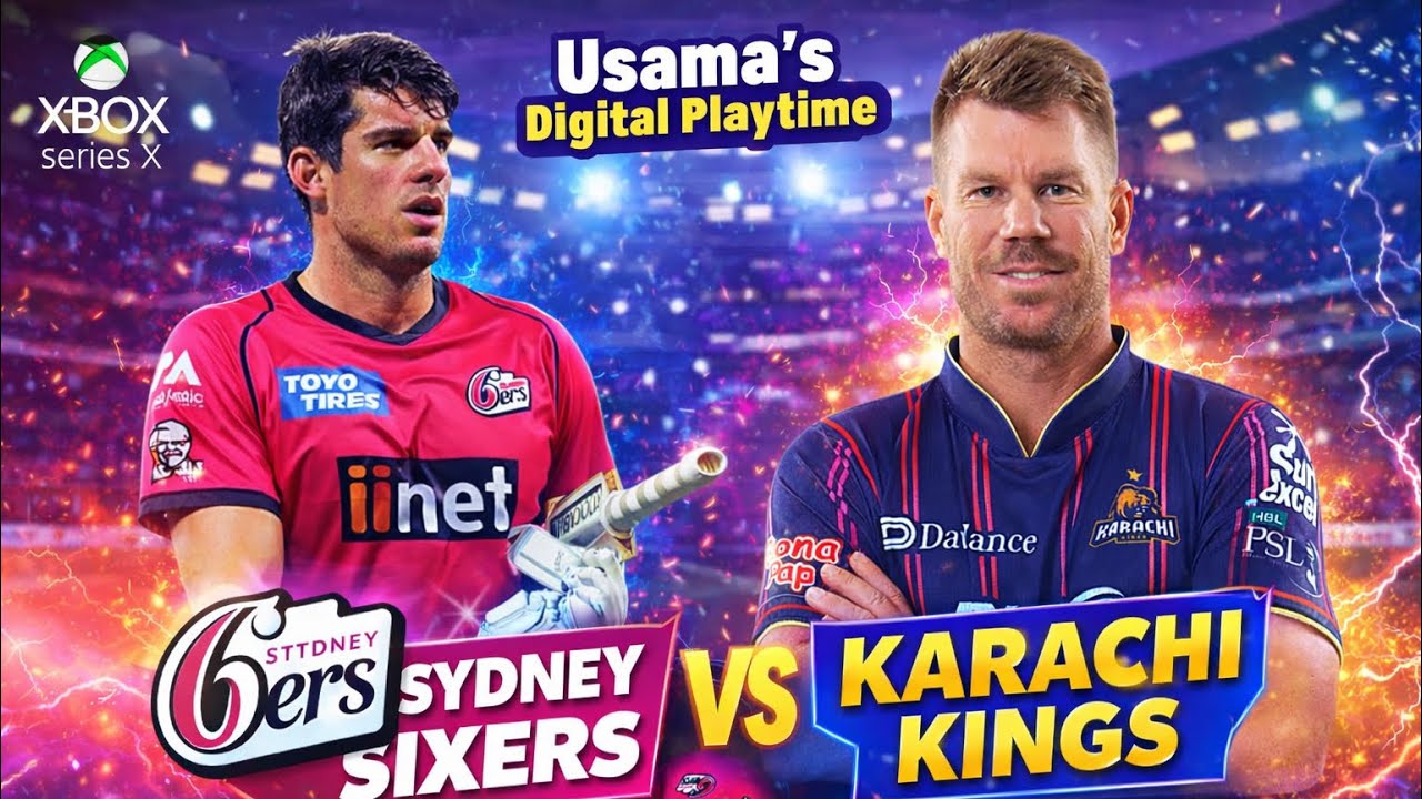 Rain Shortened Match Drama! 🌧️ Sydney Sixers vs Karachi Kings | Champions League T10 | Cricket 26