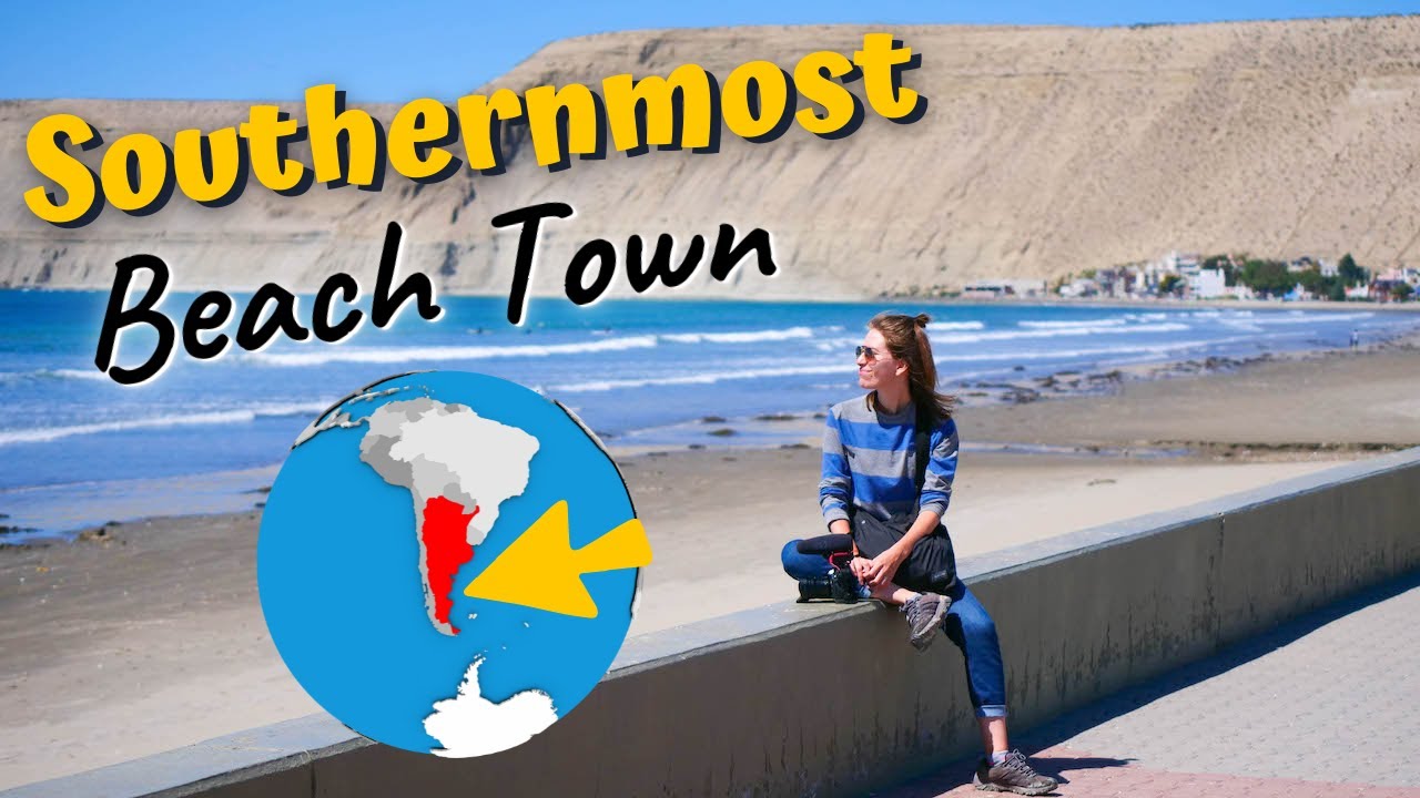 The SOUTHERNMOST BEACH Town on the American CONTINENT 🇦🇷🌎⬇️ Visiting Rada Tilly in Chubut, Argentina