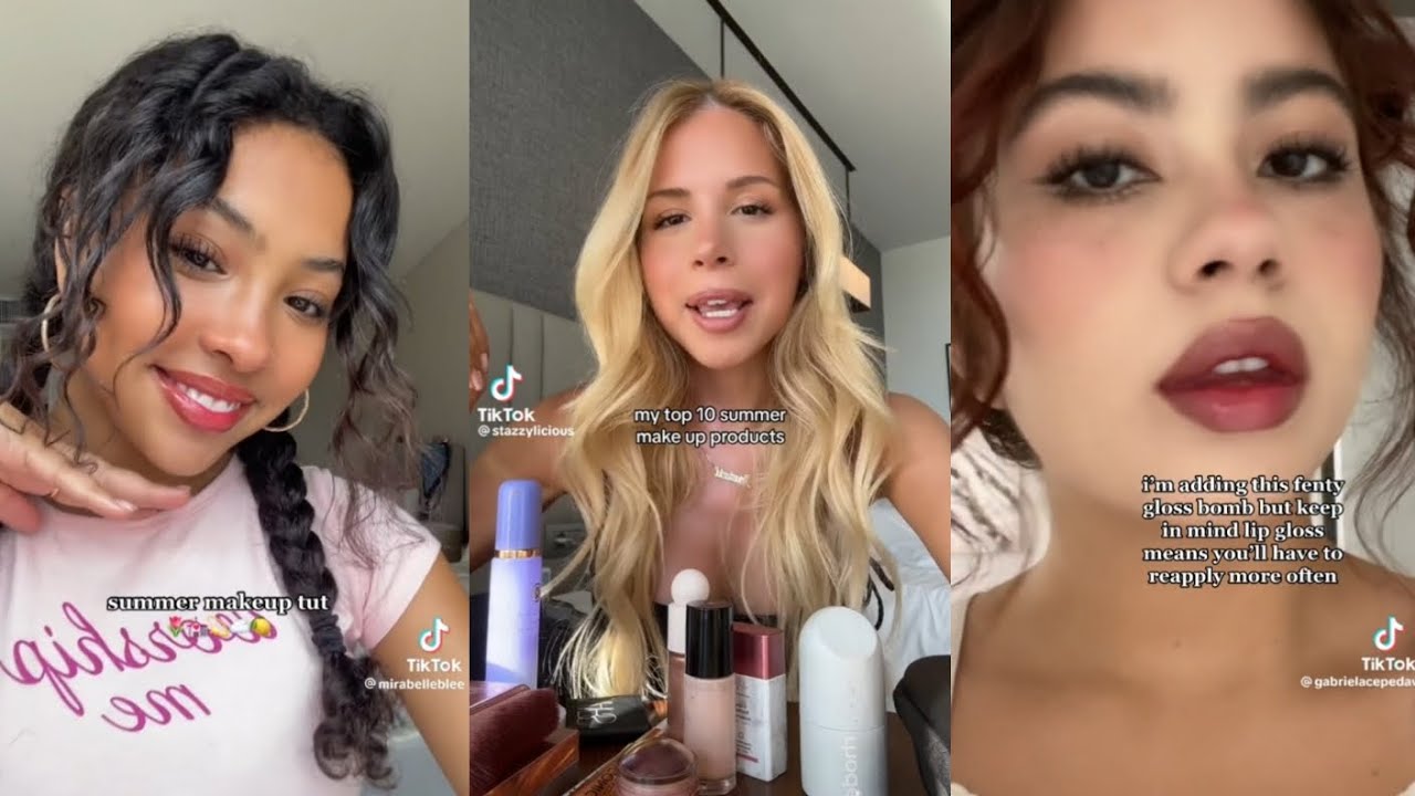 Summer Makeup Routine ☀️💄 ☆Tiktok Compliation ☆
