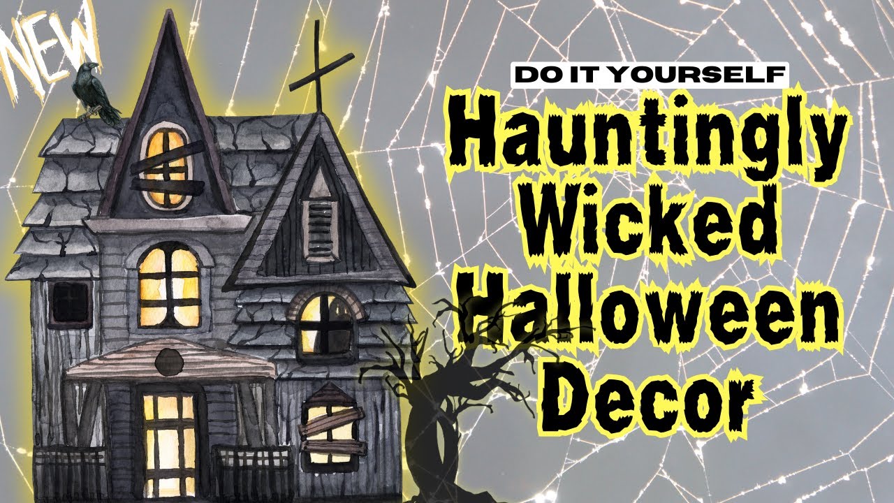 Декор на Хэллоуин в стиле «Призрак и зло» с атмосферой «Мудри»