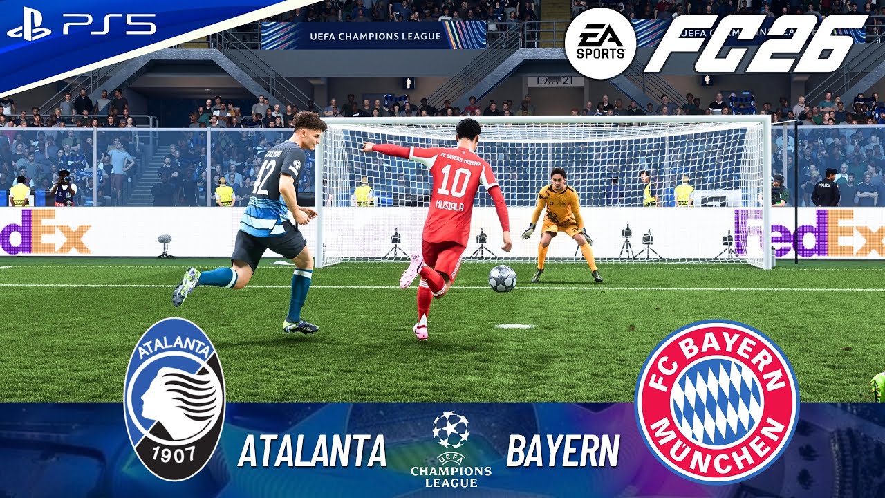 FC 26 - ATALANTA VS BAYERN MUNICH FULL MATCH | CHAMPIONS LEAGUE 25/26 | ROUND OF 16 | 4K60