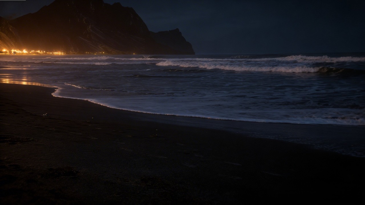 Sleep Fast with Ocean Waves 🌙 | Relaxing Night Beach Sounds, No Music