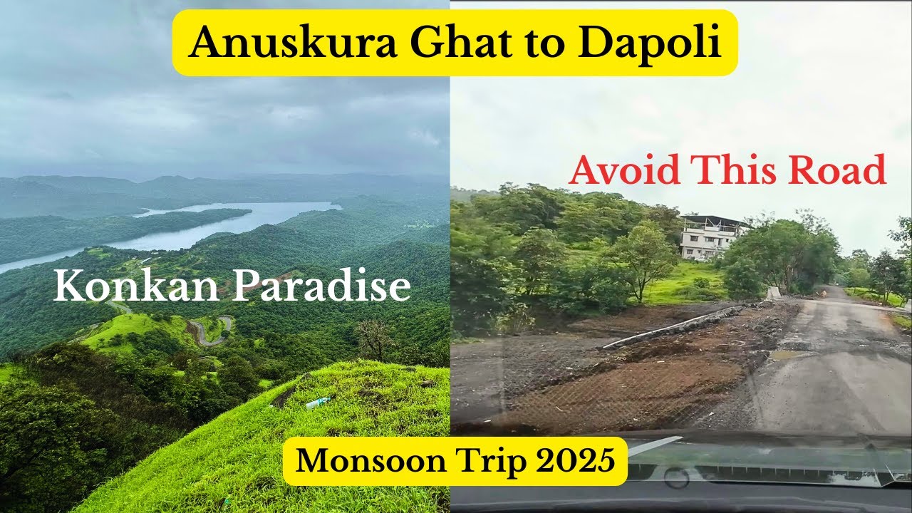 Anuskura Ghat to Dapoli | The BEST & WORST Roads of Konkan | 🌧️ Monsoon Drive 2025 (Ep. 2)
