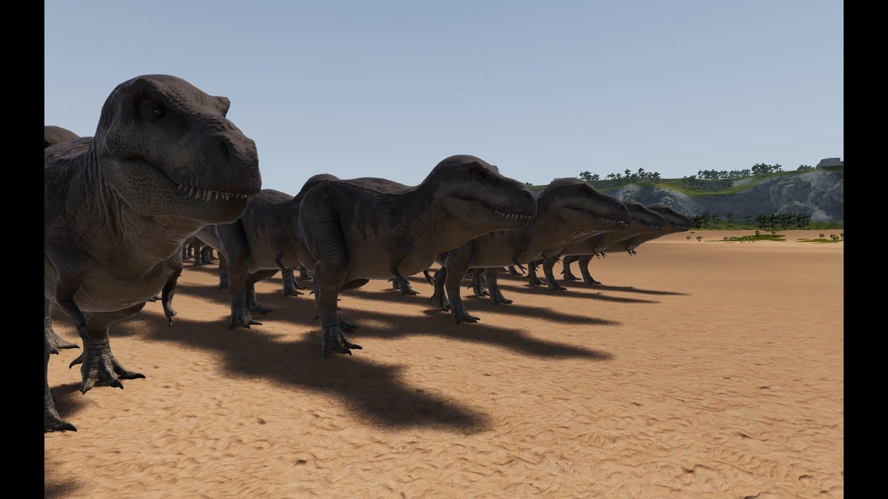 1,000 TREX VS. 1 MILLION MEDIEVAL ARMY! Ultimate Epic Battle Simulator 2!