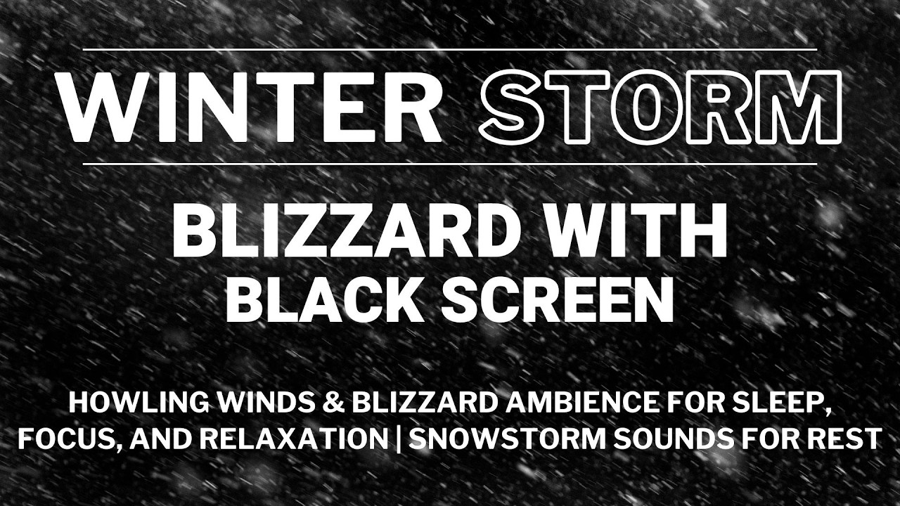 Howling Winds & Blizzard Ambience for Sleep, Focus, and Relaxation | Snowstorm Sounds for Rest