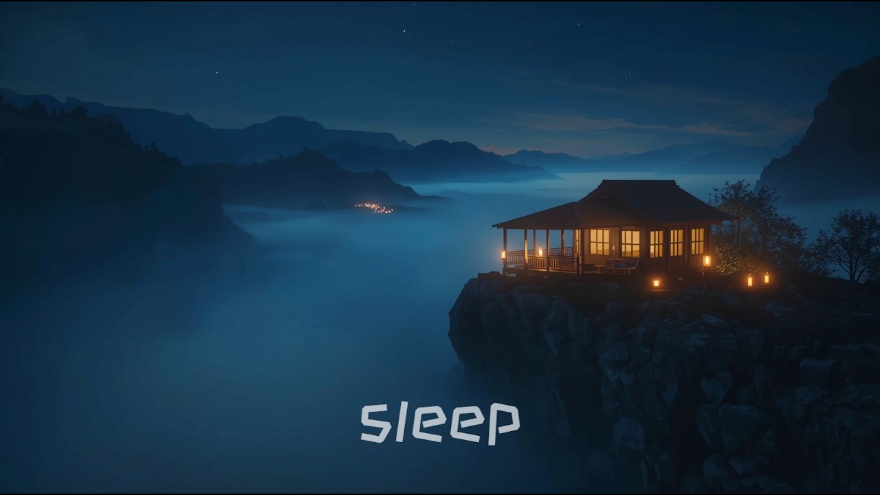 Tranquil Sleep Music | Mountain Tea House Above the Clouds Ambience for Deep Sleep 🌙 1 Hours
