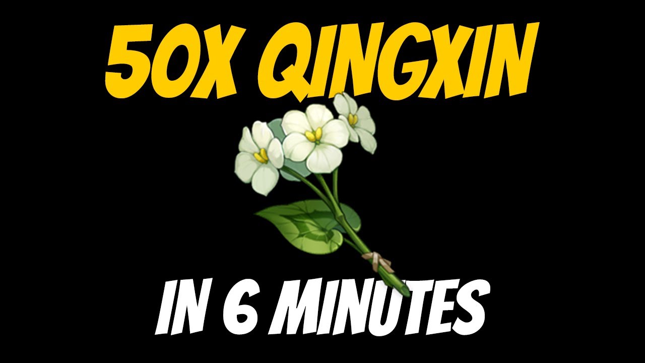 50 Qingxin Flowers Farming Route in 6 mins | Xiao & Ganyu Ascension Materials | Genshin Impact