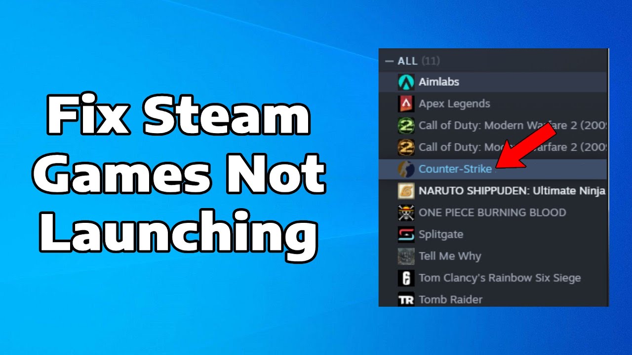 How To Fix Steam Games Not Launching/Not Opening on Windows