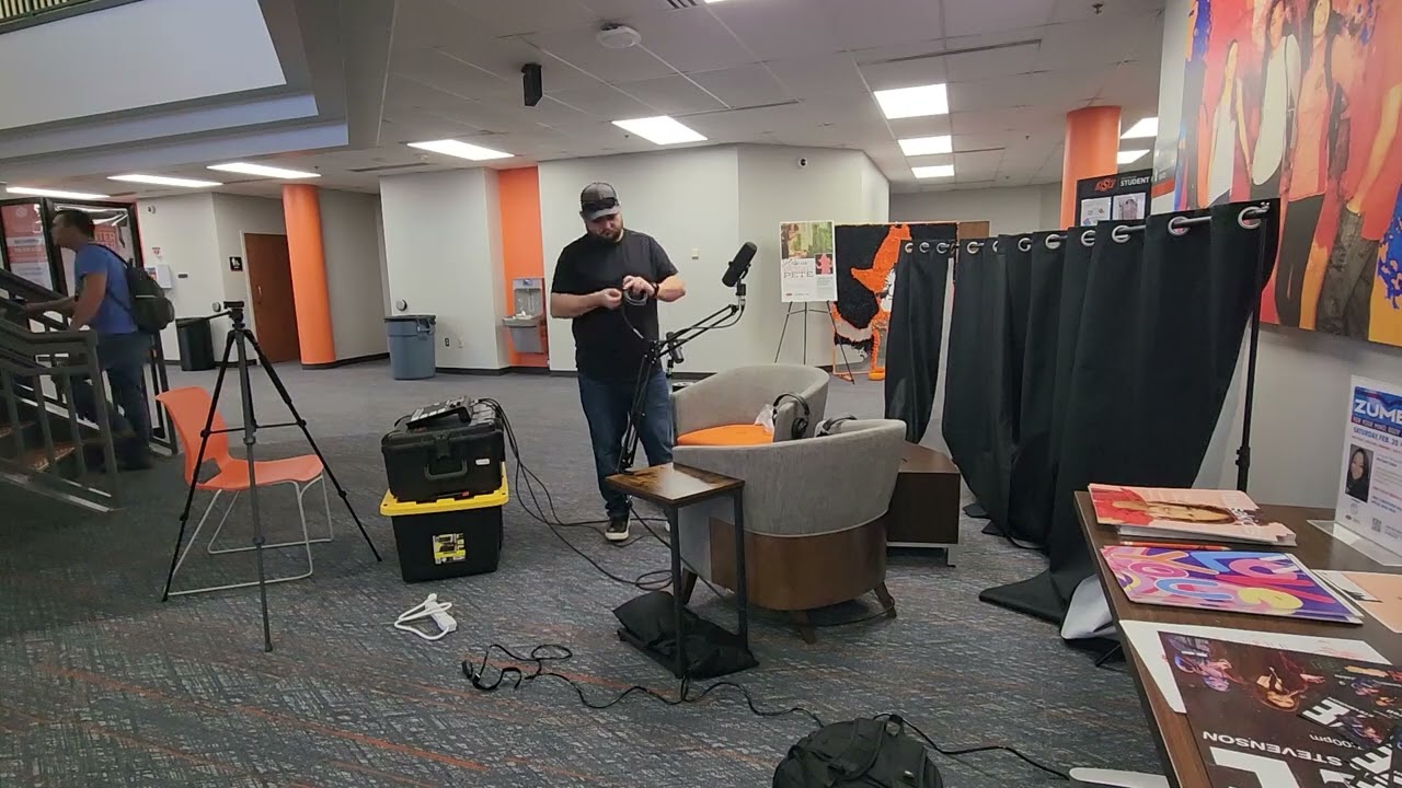Atrium Podcast Set Up