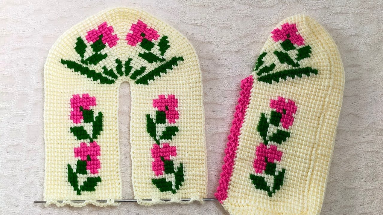 (2 video) Karanfil modelin orta yapımı #keşfet  #tunusisi #crochet #handmade #patikmodelleri