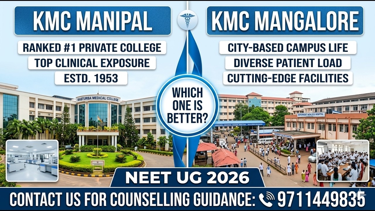 KMC Manipal vs KMC Mangalore: Which is Better for MBBS? 🤔 | Fees, Cutoff & Reality (2026)