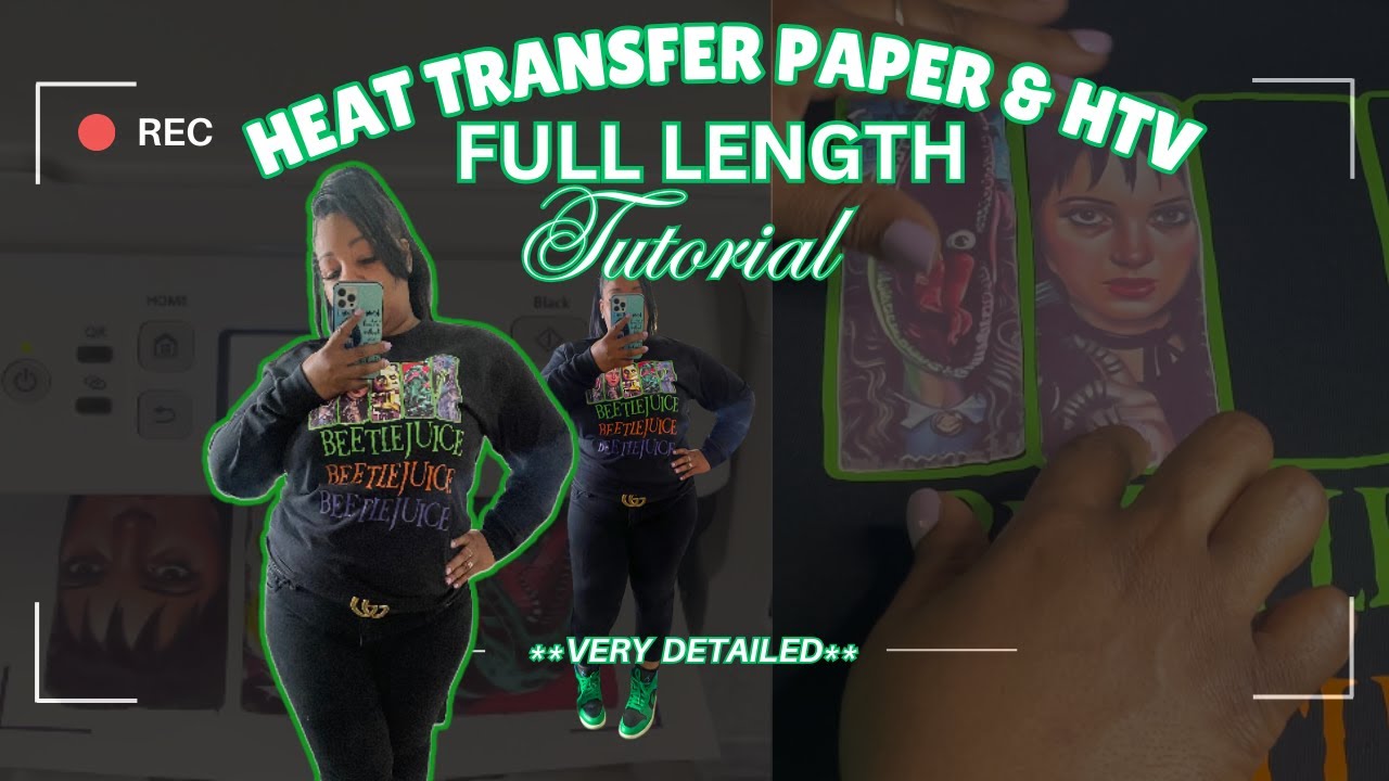 *Best Tutorial* on HTV | Heat Transfer Paper | Cotton T-Shirt | Inkjet Printer | No DTF