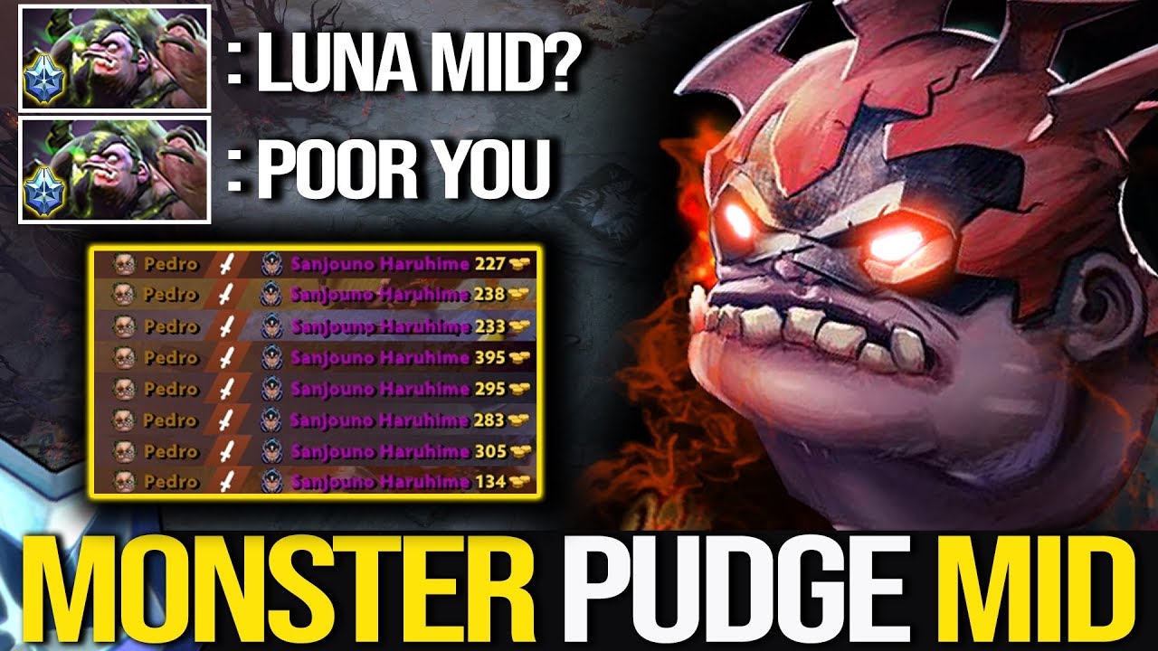 MONSTER PUDGE MID!!! NO ONE CAN DEFEAT HIM AT MID |  Pudge Official