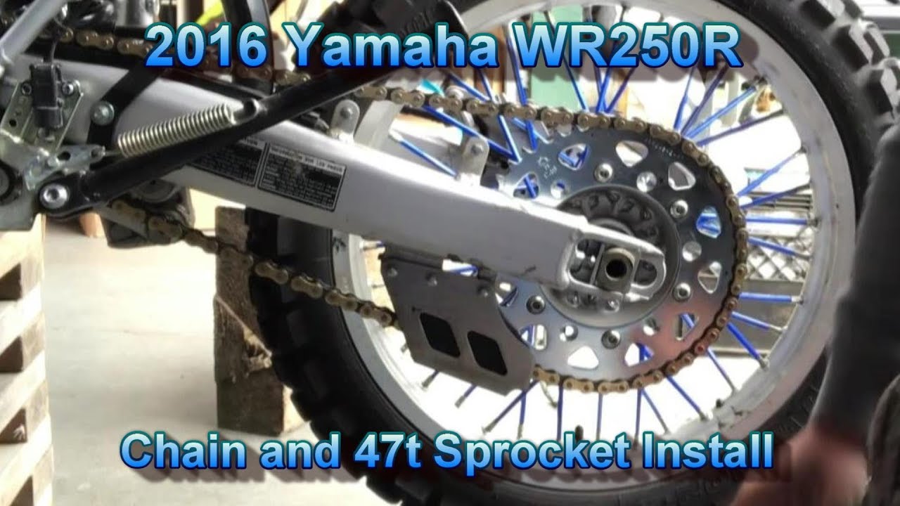 How to Install Chain and 47t sprocket on WR250R